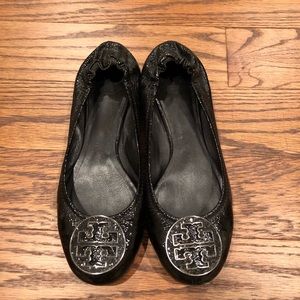 Tory Burch Black reva flats